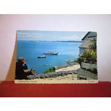 BIDEFORD BAY, CLOVELLY, DEVON unused postcard by Bamforth c.1984 =