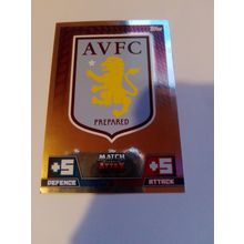 match attax 14/15 club badge aston villa no.19