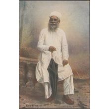 Parsi Priest, Bombay, c.1905 - Clifton & Co Postcard