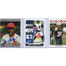 Autographed 3 Card Lot with Lamar Jackson Signed