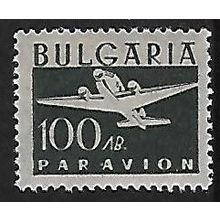 Mi 546 (**): 100 L. slate-green Airmail Definitive Stamp: Aeroplane.