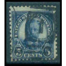 Used 637 5c Theodore Roosevelt Average M10040