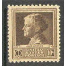 878 10c Jane Addams Fine MNH GA0391
