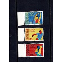 LIECHTENSTEIN 1984 OLYMPIC GAMES LOS ANGELES SET OF 3 MINT NEVER HINGED MNH