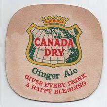 Canada Dry Ginger Ale Vintage Beer Mat