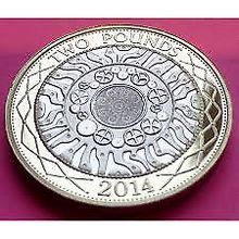 2014 Standing on Shoulders of Giants £2 Coin