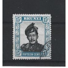 Brunei.SG108 15c Sultan Omar Ali Saifuddin.Fine Used.Aug25c