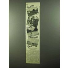 1922 Seattle Washington Ad - Invites To Charmed Land