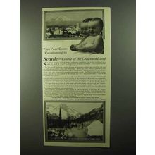 1922 Seattle Washington Ad - This Year Come Vacationing