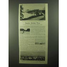 1922 Seattle Washington Ad - Seattle Invites You