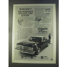 1977 Oldsmobile 98 Regency Ad - Logic and Luxury