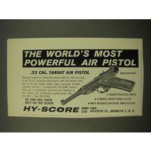 1965 Hy-Score Model 800 Target Air Pistol Advertisement