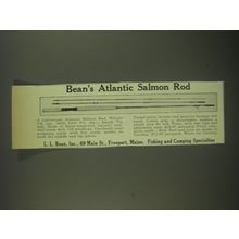 1952 L.L. Bean Atlantic Salmon Rod Ad - Bean's Atlantic Salmon Rod