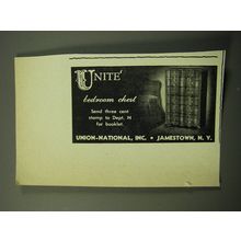 1950 Union-National Unite Bedroom Chest Ad