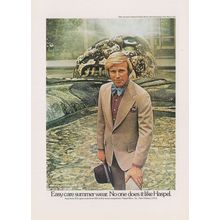 Haspel 1970s Mens Summer Suits Fashion Bow Tie Advertising Postcard