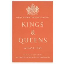 Medieval Kings & Queen London Royalty Exhibition Poster Postcard