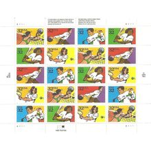 Recreational Sports Sheet of Twenty 32 Cent Postage Stamps Scott 2961-65