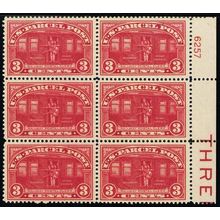 Q3, Mint VF NH 3¢ Plate Block of Six SCV $350.00 * Stuart Katz