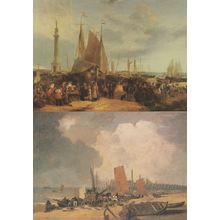 John Crome George Vincent Great Yarmouth Jetty Painting 2x Postcard s