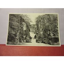 BRACKLINN FALLS, CALLANDER, STIRLING, SCOTLAND unused vintage postcard c.1937 =