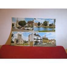 multiview, DEVIZES WILTSHIRE unused postcard by J. Salmon =