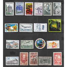 FRANCE SELECTION VIEWS PLANES HISTORY PERSONALITIES SPORT STAMPS USED @ 11p ea.