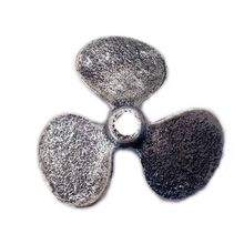 Pack Of 2] Antique Silver Cast Iron Propeller Paperweight 4""