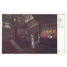 Staircase Bull Inn Rochester Tucks In Dickens Land Art Postcard 1164