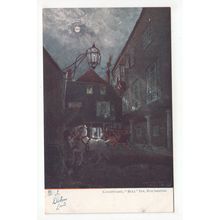 Courtyard Bull Inn Rochester Tucks In Dickens Land Art Postcard 1164