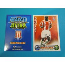 Amoy Faye - Stoke City - Match Attax 2008/09 Football Card