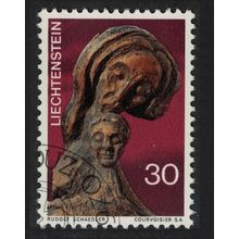Liechtenstein 'Mother and Child' Sculpture by R. Schadler Christmas 1970 CTO