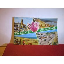 multiview, COAST OF LINCOLNSHIRE county .. unused postcard by Bamforth =