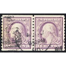 493, Used VF 3¢ Coil Pair - Stuart Katz