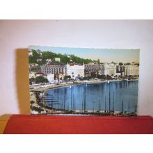 LES GRANDE HOTELS, CANNES, FRANCE used vintage postcard 1953 pm =
