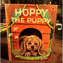 Wonder Book Hoppy The Puppy By Barbara S. Bates 1950 Great Shape