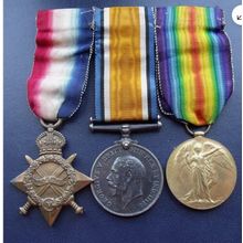 1914-15 Trio of Medals Swing mounted on original ribbons FREE UK P&P