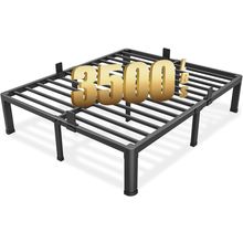 FUIOBYVV Full Size Bed Frame with round Corner Edge Legs, 14 Inch Heavy Duty Sup