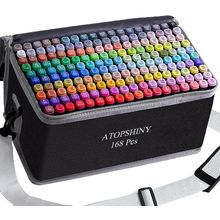 Alcohol Markers 168 Colors Drawing Pens Set Dual Tip Permanent Art Markers for K