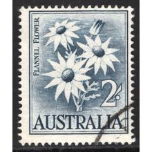 AUSTRALIA 1959/64: NATIVE FLOWERS DEFINITIVES - 2/- FLANNEL FLOWER USED (G4)