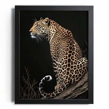Leopard Home Decor Wall Art Print Minimalist Animal Poster Leopard Print A5 - A3