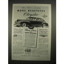 1941 Chrysler Car Ad - More Beautiful!