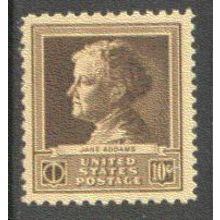 878 10c Jane Addams Fine MNH GA0309