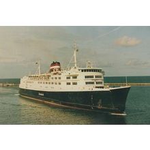 DSB Danmark Ferry Ship Postcard