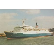 MV Celtic Pride II Ionian Sun Strintzis Lines Swansea Cork Ferry Postcard
