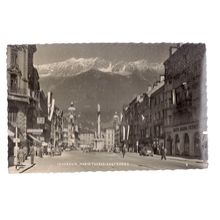MARIA - THERESIENSTRASSE, INNSBRUCK, AUSTRIA used vintage postcard 1956 postmark