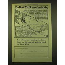 1918 Houghton Mifflin Company Ad - The best war books on the map