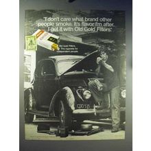 1971 Old Gold Cigarettes Ad - Don't Care What Other