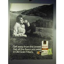 1971 Old Gold Cigarettes Ad - Get Away From Crowd