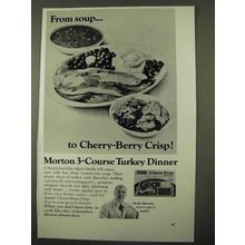 1971 Morton 3-Course Turkey Dinner Ad - Soup to Crisp