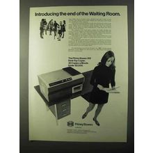 1971 Pitney-Bowes 262 Desk-Top Copier Ad - Waiting Room